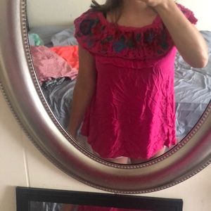 Pink blouse